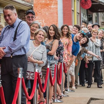 Guests lining up on the red carpet at the Melba